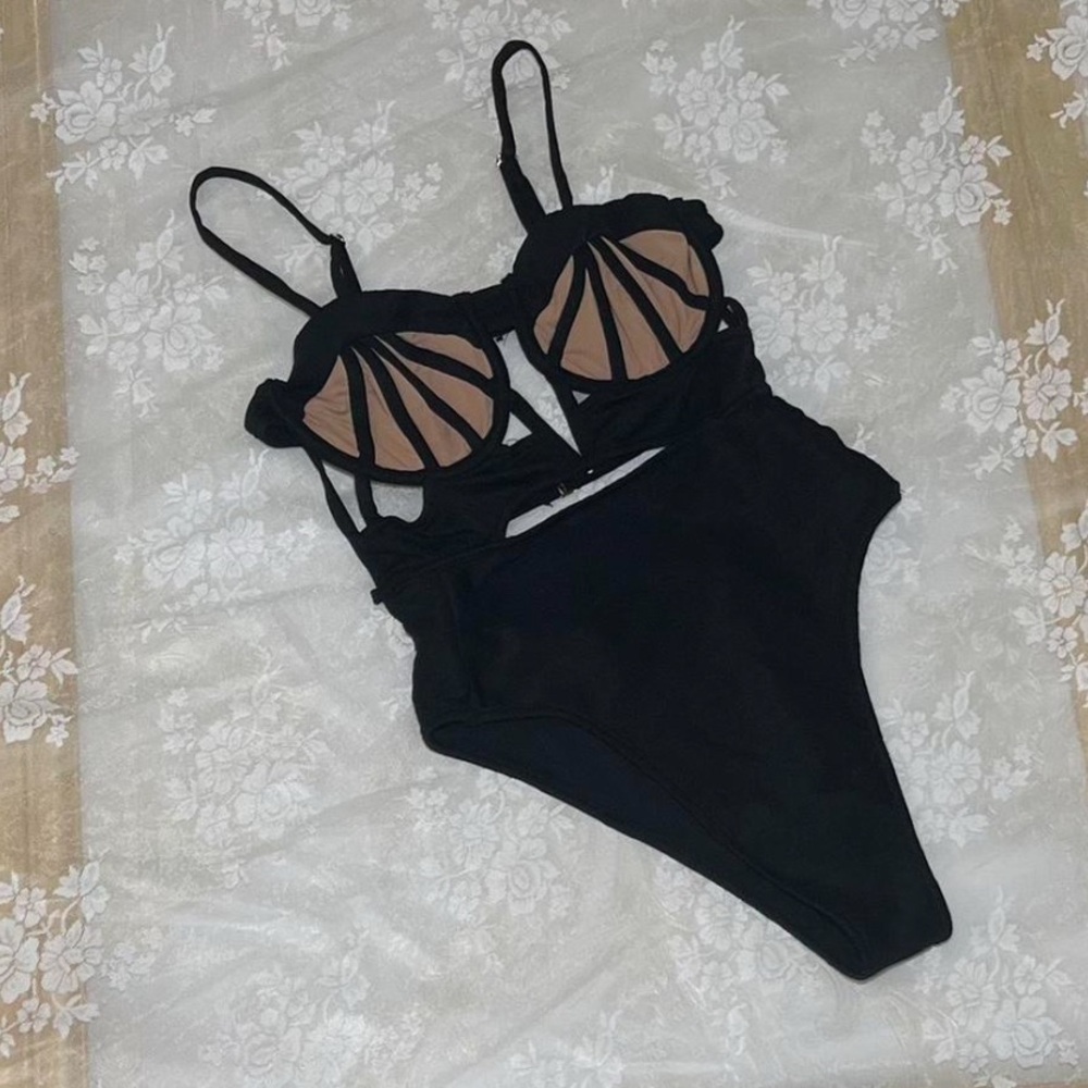 For Love And Lemons Black One Piece Swimsuit